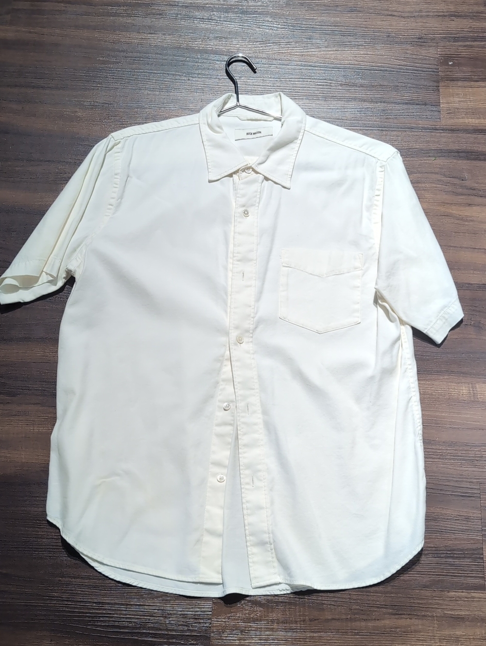 Buck Mason Short Sleeve Button-Down Shirt - Off-White